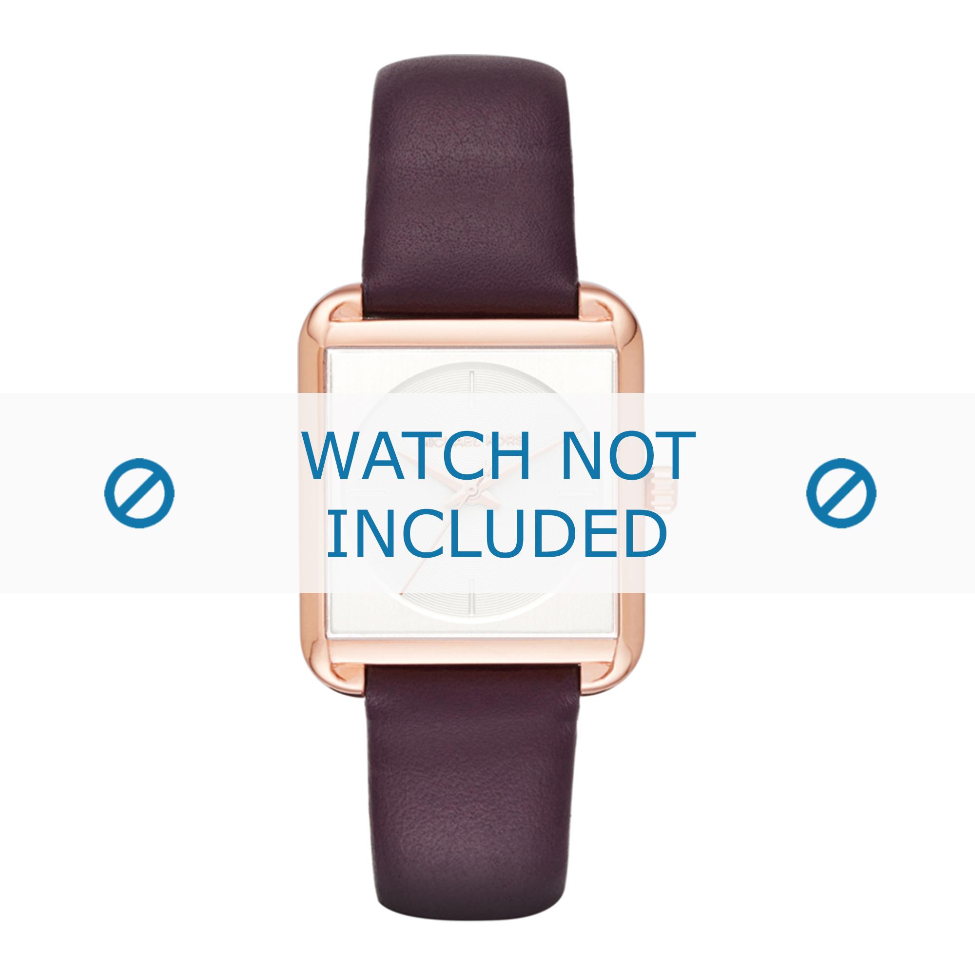 Watch strap Michael Kors MK2585 Leather Purple 20mm