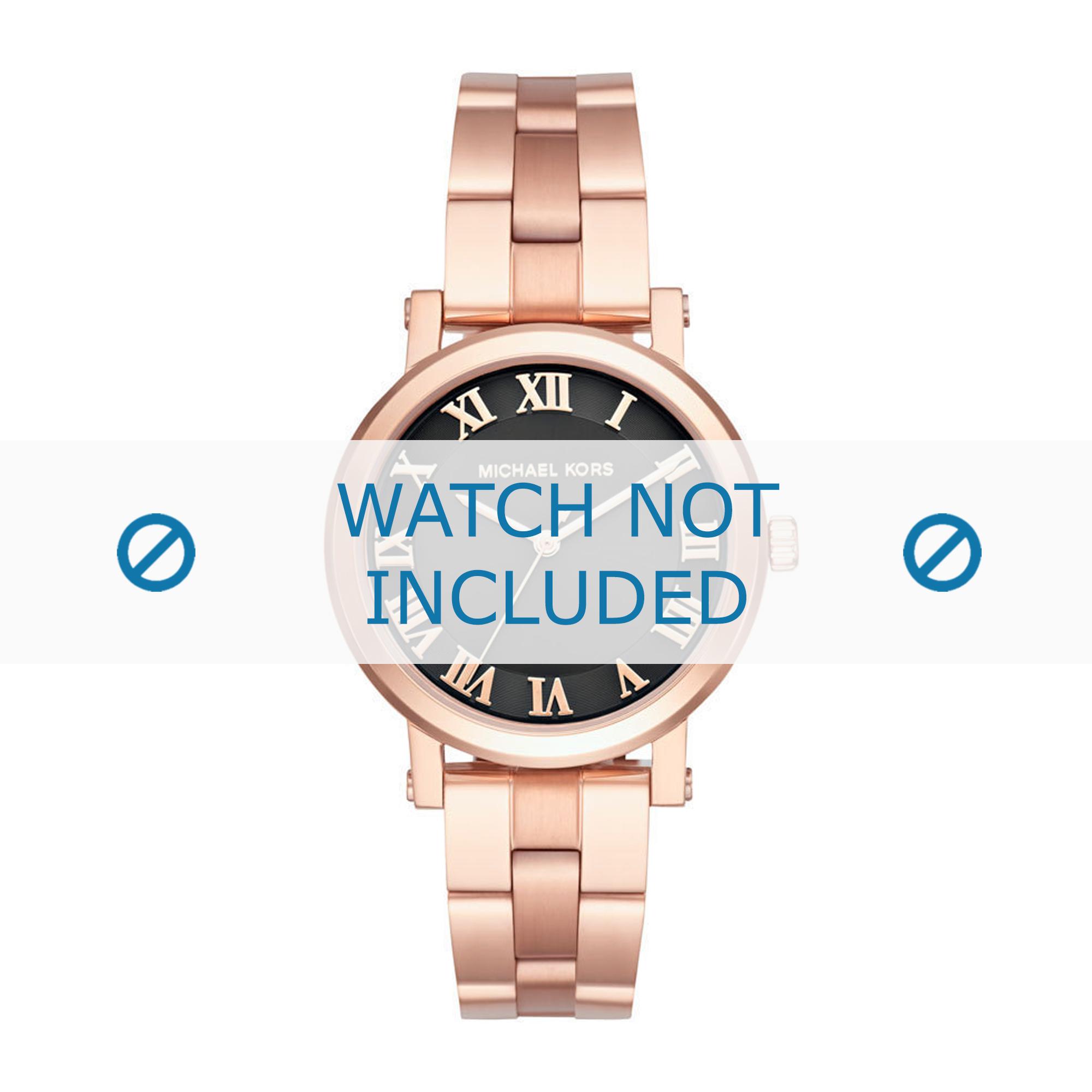 Michael Kors watch strap MK3585 Metal Rosé 18mm