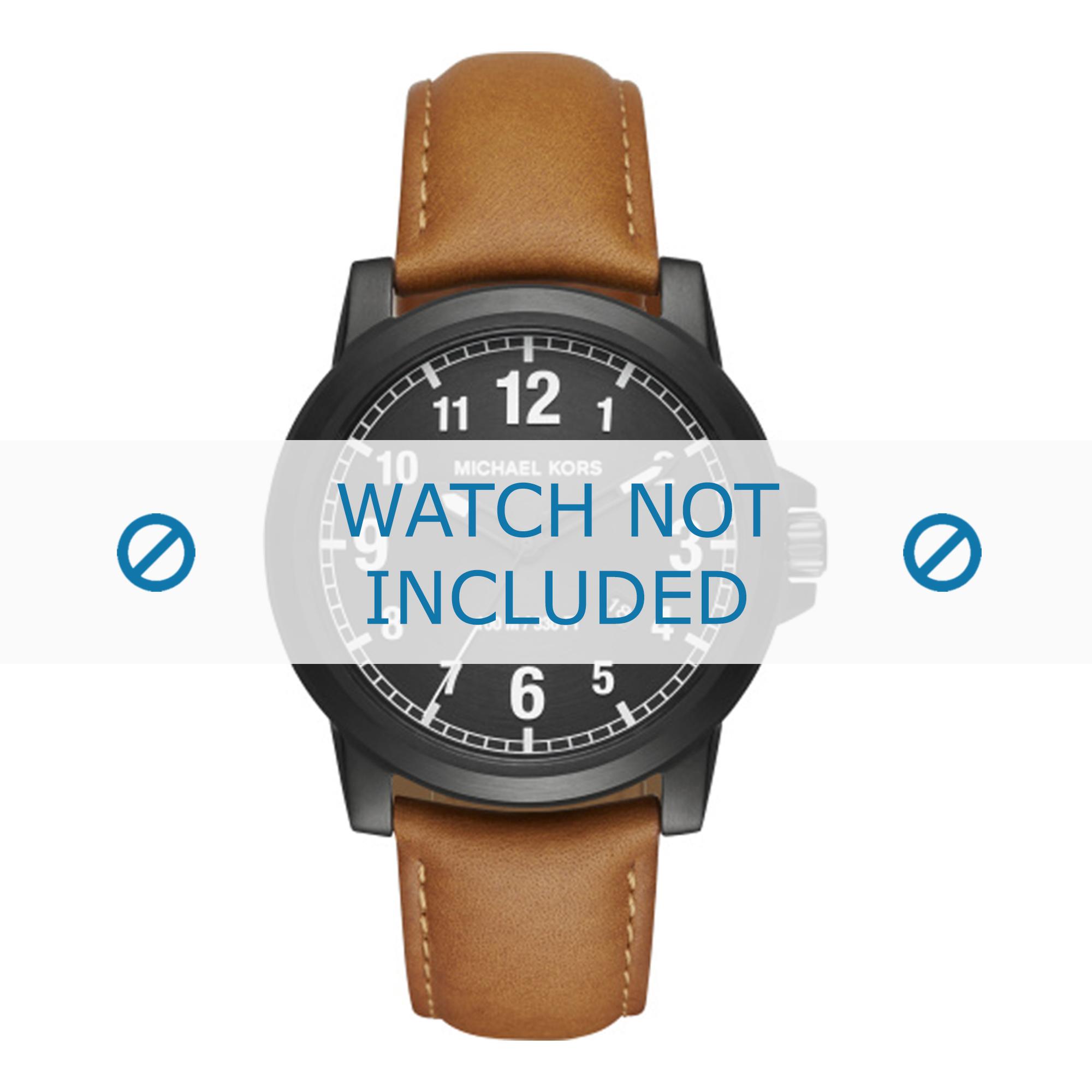 Watch strap Michael Kors MK8502 Leather Cognac 22mm