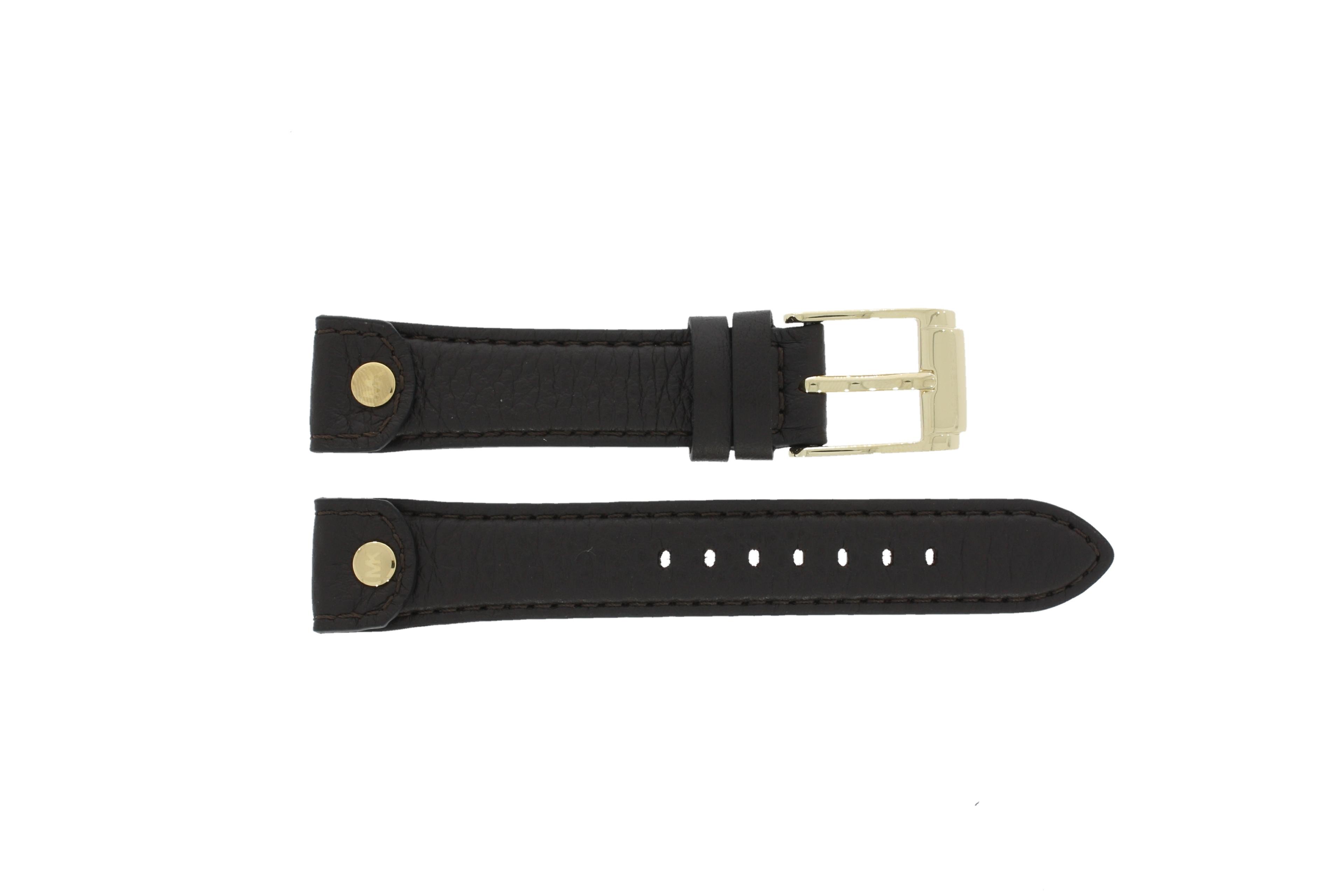 Watch strap Michael Kors MK2166 Leather Brown 18mm