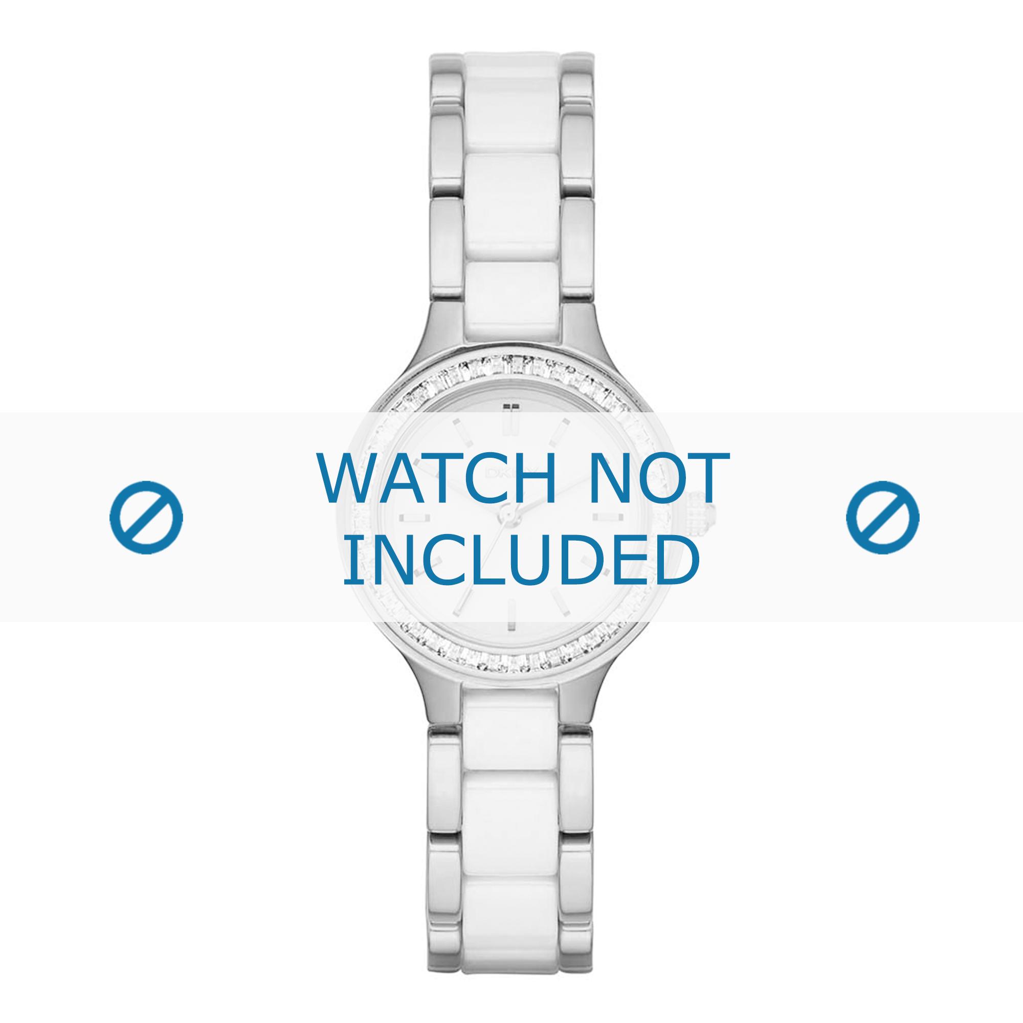 DKNY watch strap NY2494 Ceramics White 8mm