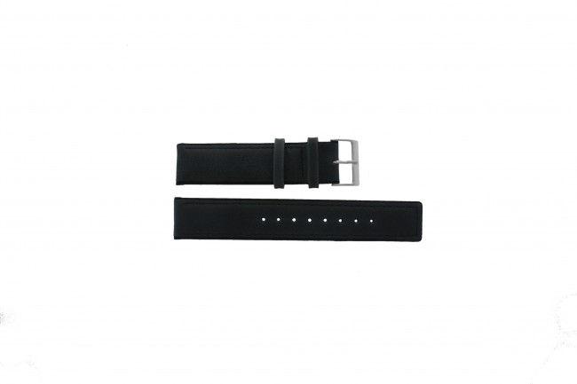 Watch strap Skagen 241LSLC Leather Black 20mm