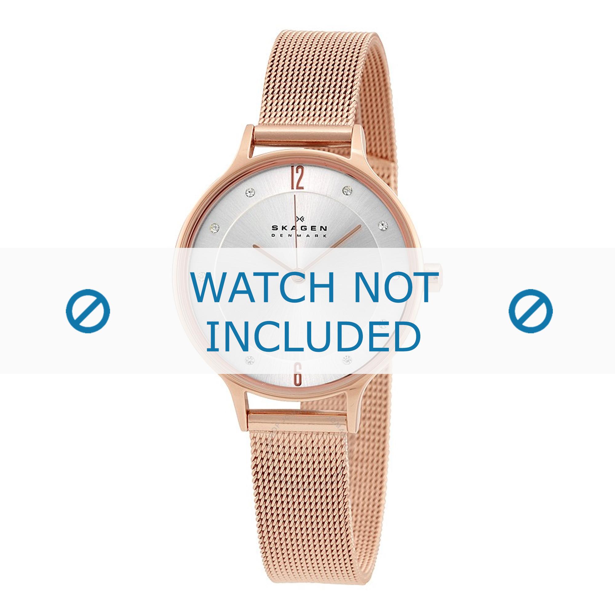 Watch strap Skagen SKW2151 Steel Rosé 12mm