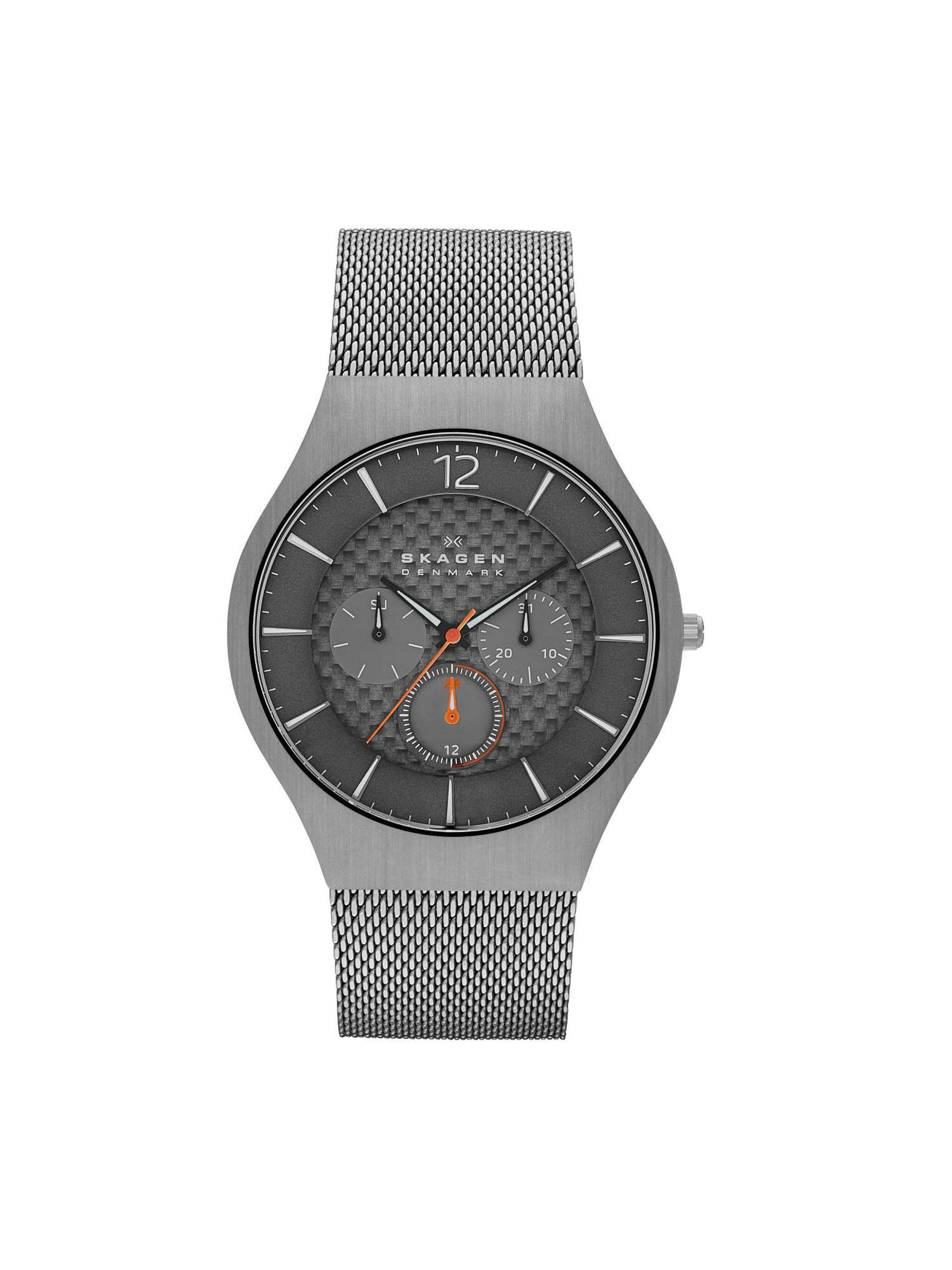 Watch strap Skagen SKW6146 Milanese Anthracite grey 22mm