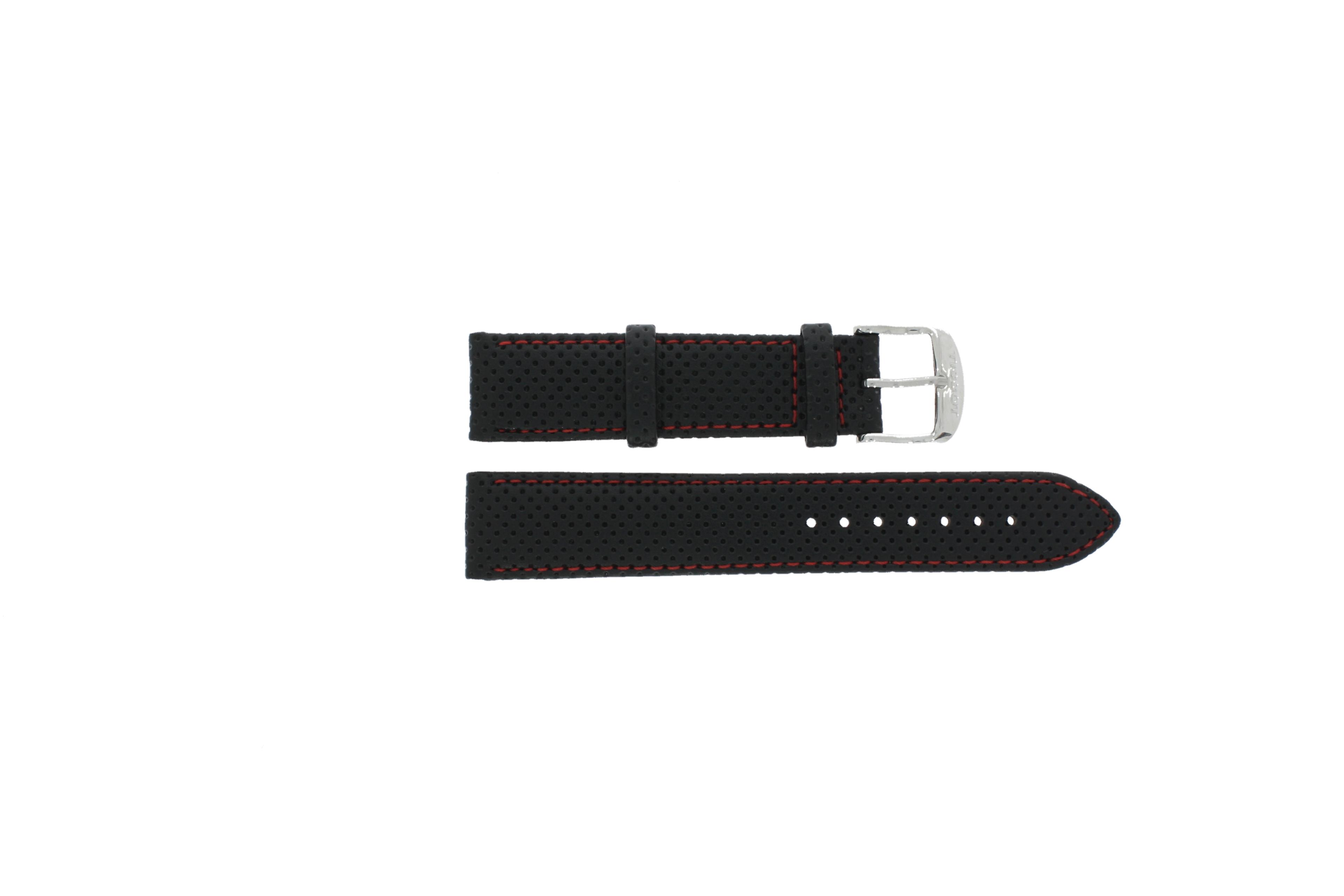 Watch strap Tissot T049.417 / T600031360 Leather Black 19mm