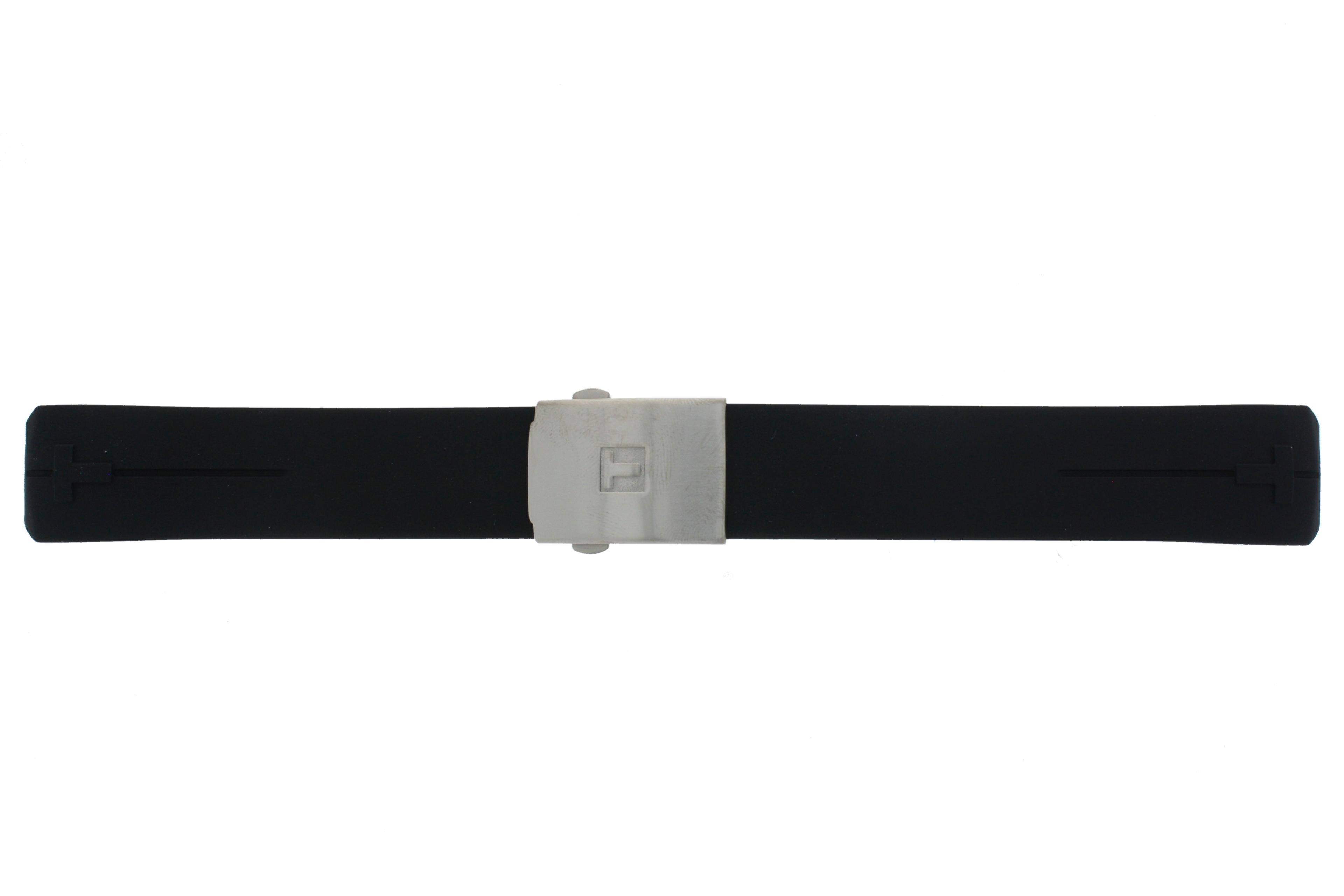 Watch strap Tissot T0474204705100A / T603026462 Rubber Black 20mm