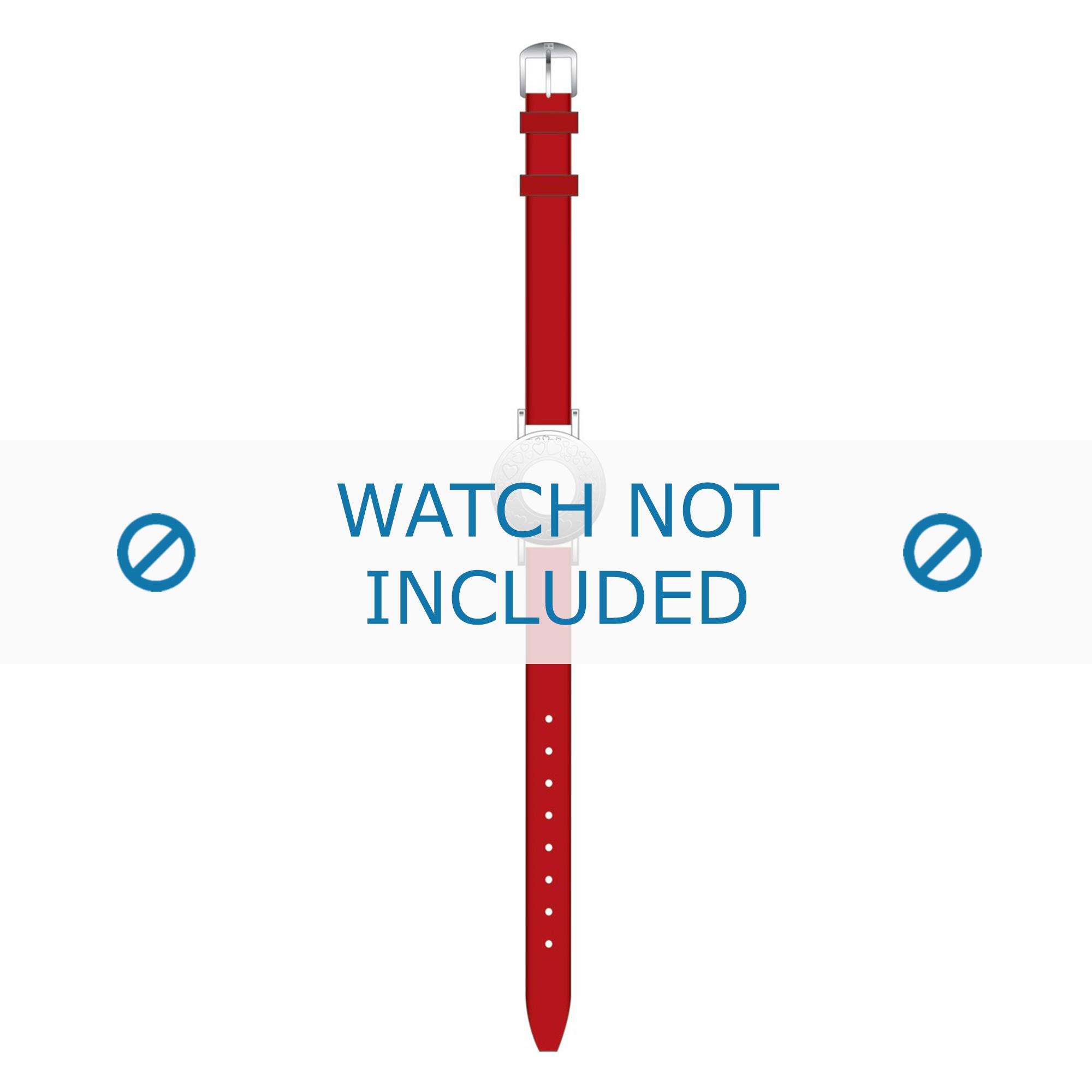 Tommy Hilfiger watch strap TH-14-3-25-0676 - TH679300904 / 1700391 Leather Red 10mm + red stitching