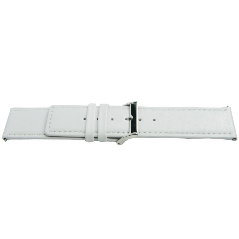 Watch strap Universal K505 Leather White 28mm