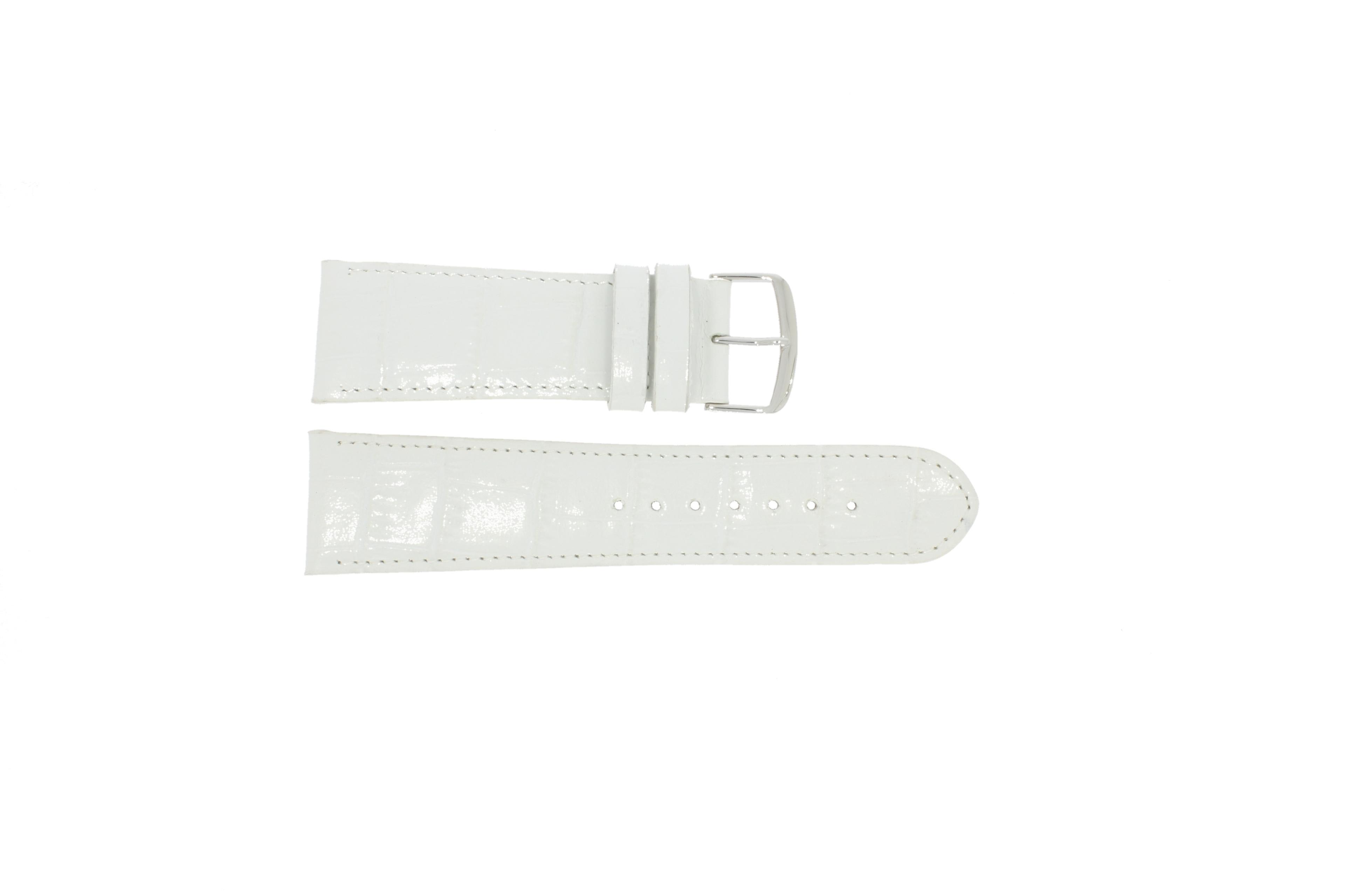 Watch strap Universal 61324.28W Leather White 28mm